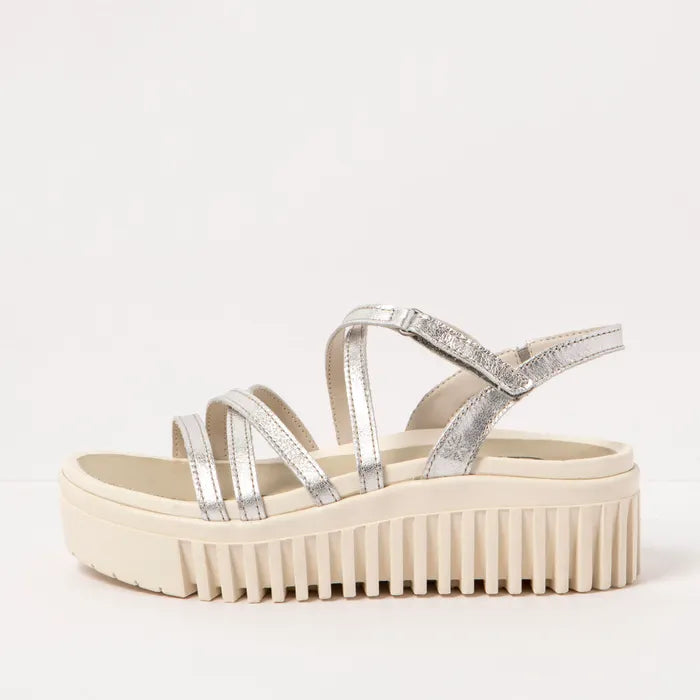 Art Company 1576F Brighton Metalizado Silver Art Shoes The Art Company Womens Sandals