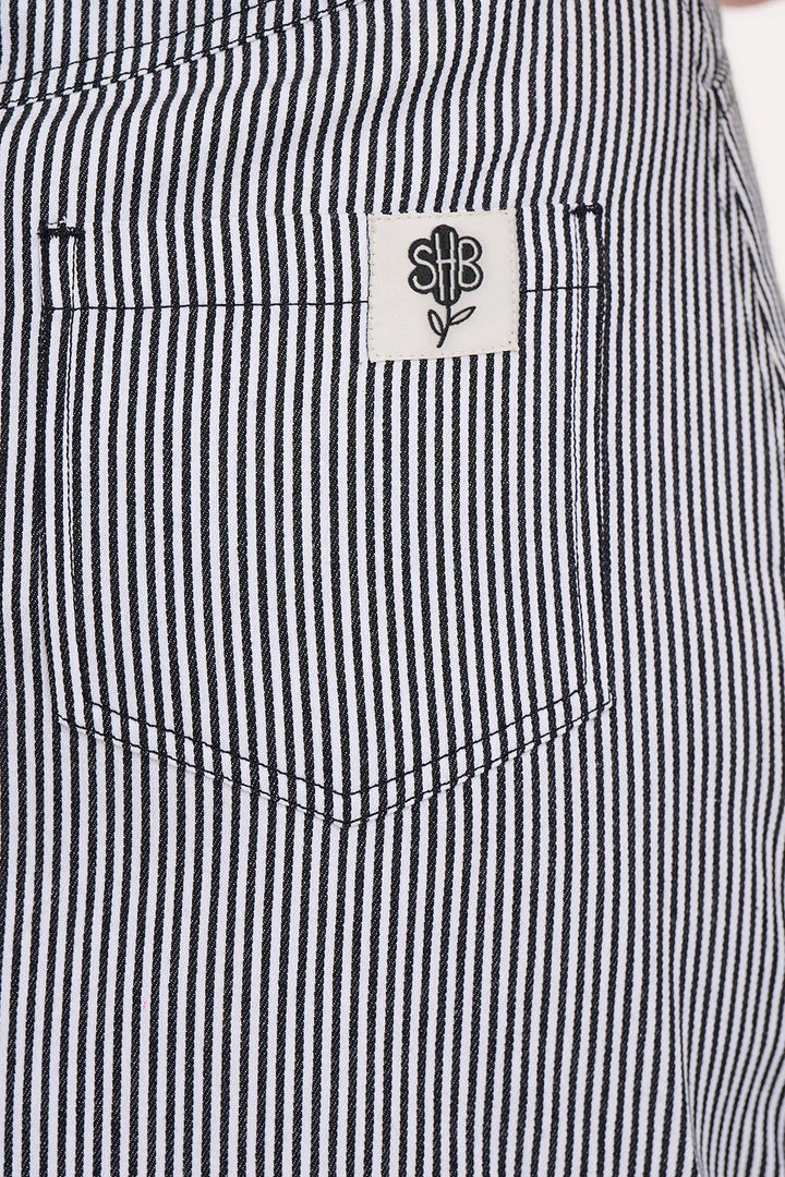 Sugarhill Brighton Alice Mini Skirt Monochrome Stripe