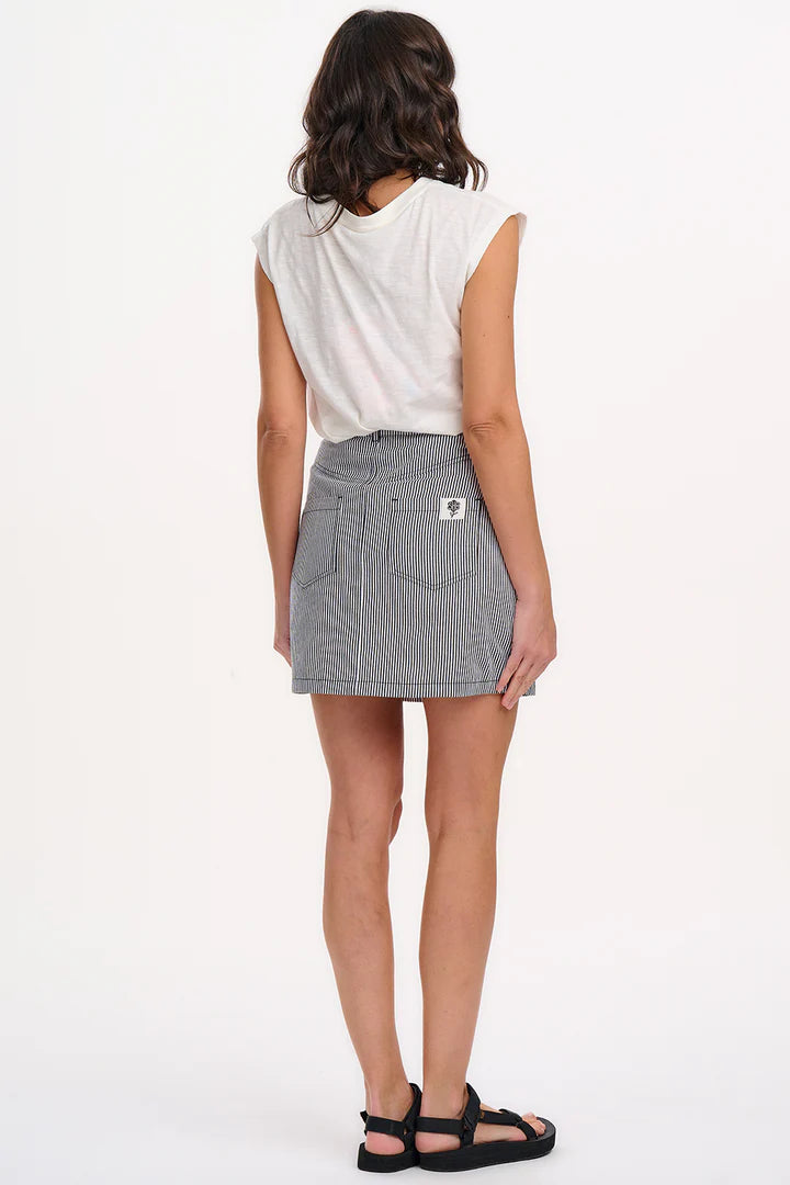 Sugarhill Brighton Alice Mini Skirt Monochrome Stripe