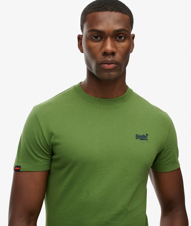 Superdry Organic Cotton Essential Logo T-Shirt Artichoke Green