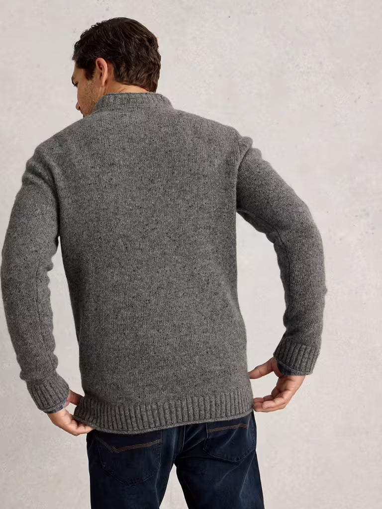 White Stuff Berkley Crew Neck Dark Grey