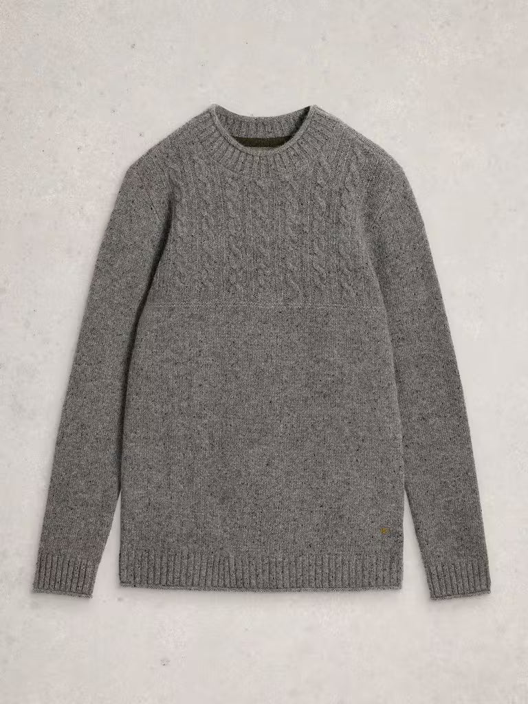White Stuff Berkley Crew Neck Dark Grey