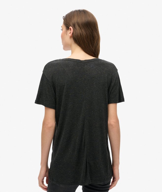 Superdry Studios Slub Embroidered T-Shirt Black Metallic