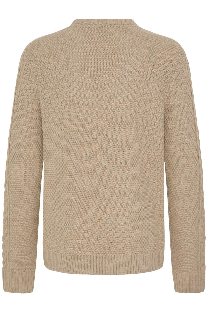 Blend Basim Crew Pullover Crockery Melang