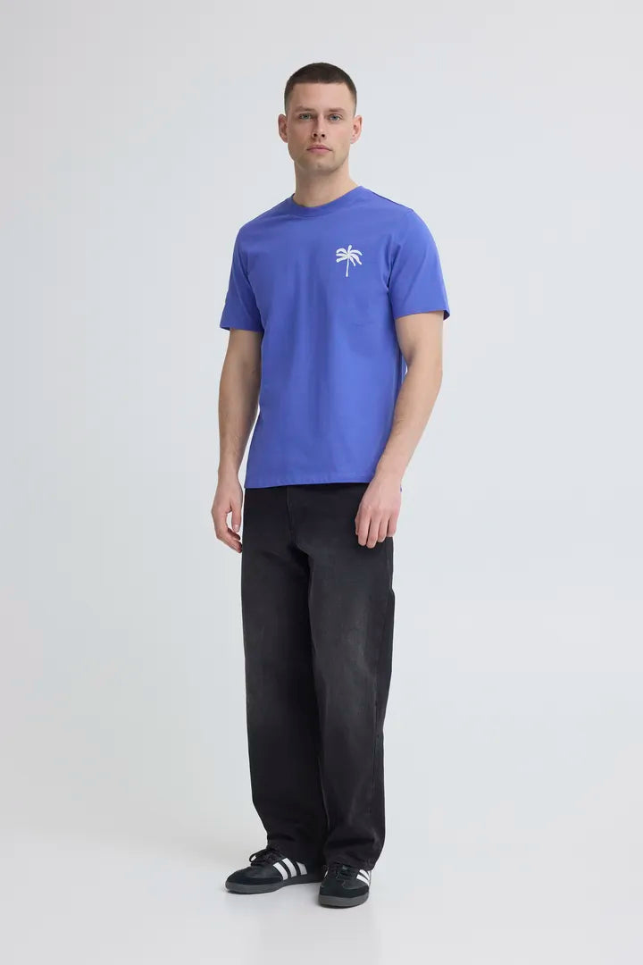 Blend Sun Palms T-shirt Dazzling Blue