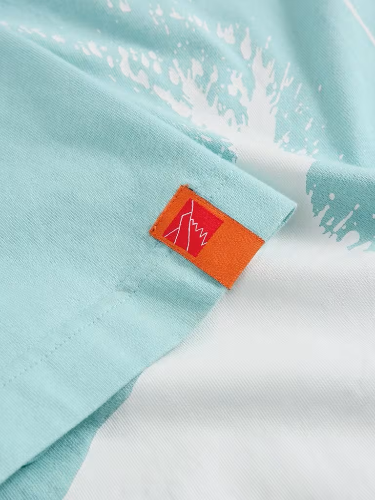 White Stuff Rewind Graphic Tee Womens Light Blue