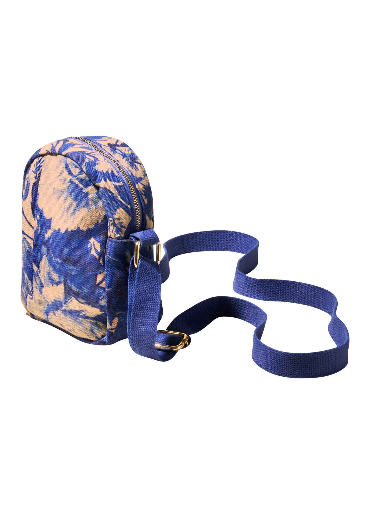 Powder China Blue Blooms Canvas Out and About Bag