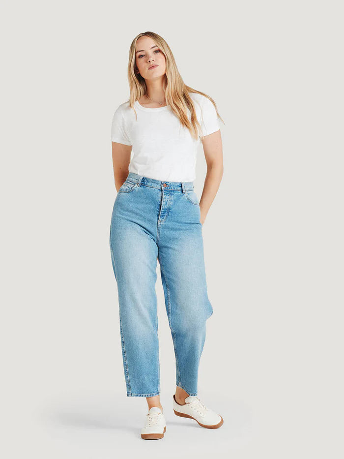 Thought Essential Organic Cotton Boyfriend Jeans Vintage Blue