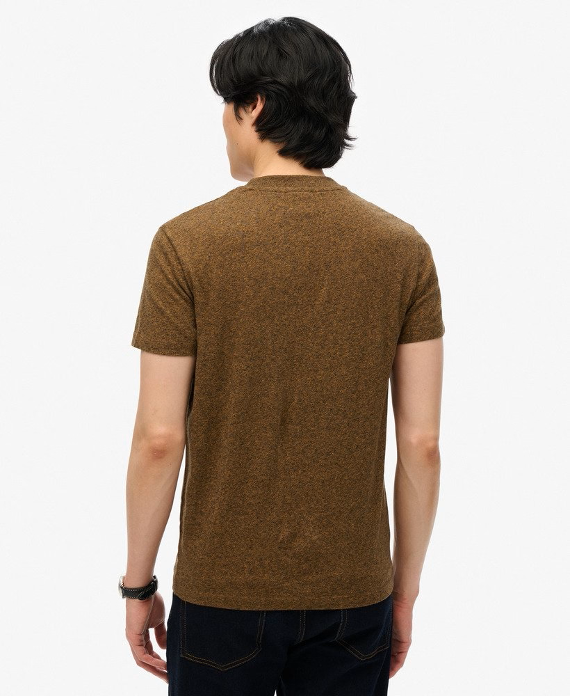 Superdry Organic Cotton Essential Logo T-Shirt Bronzed Brown Grit