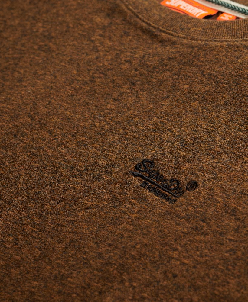 Superdry Organic Cotton Essential Logo T-Shirt Bronzed Brown Grit
