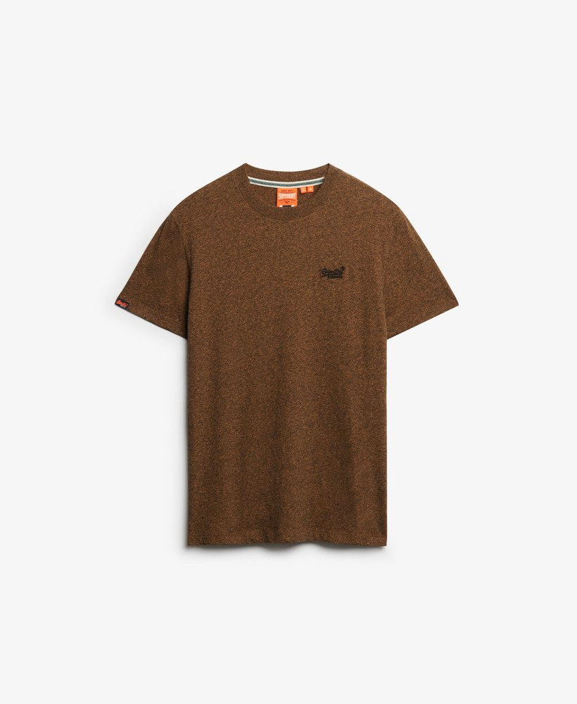 Superdry Organic Cotton Essential Logo T-Shirt Bronzed Brown Grit