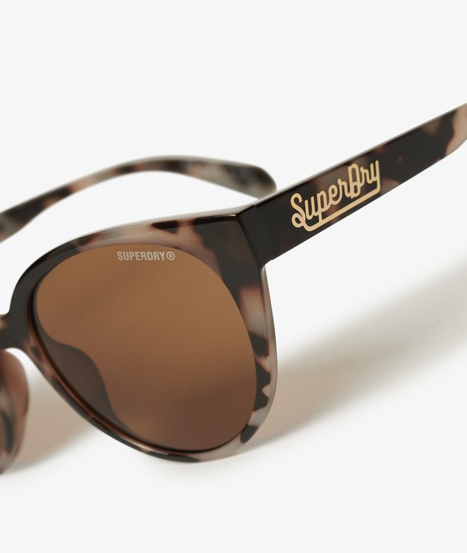 Superdry Cat Eye Sunglasses Tortoiseshell / Brown Lens