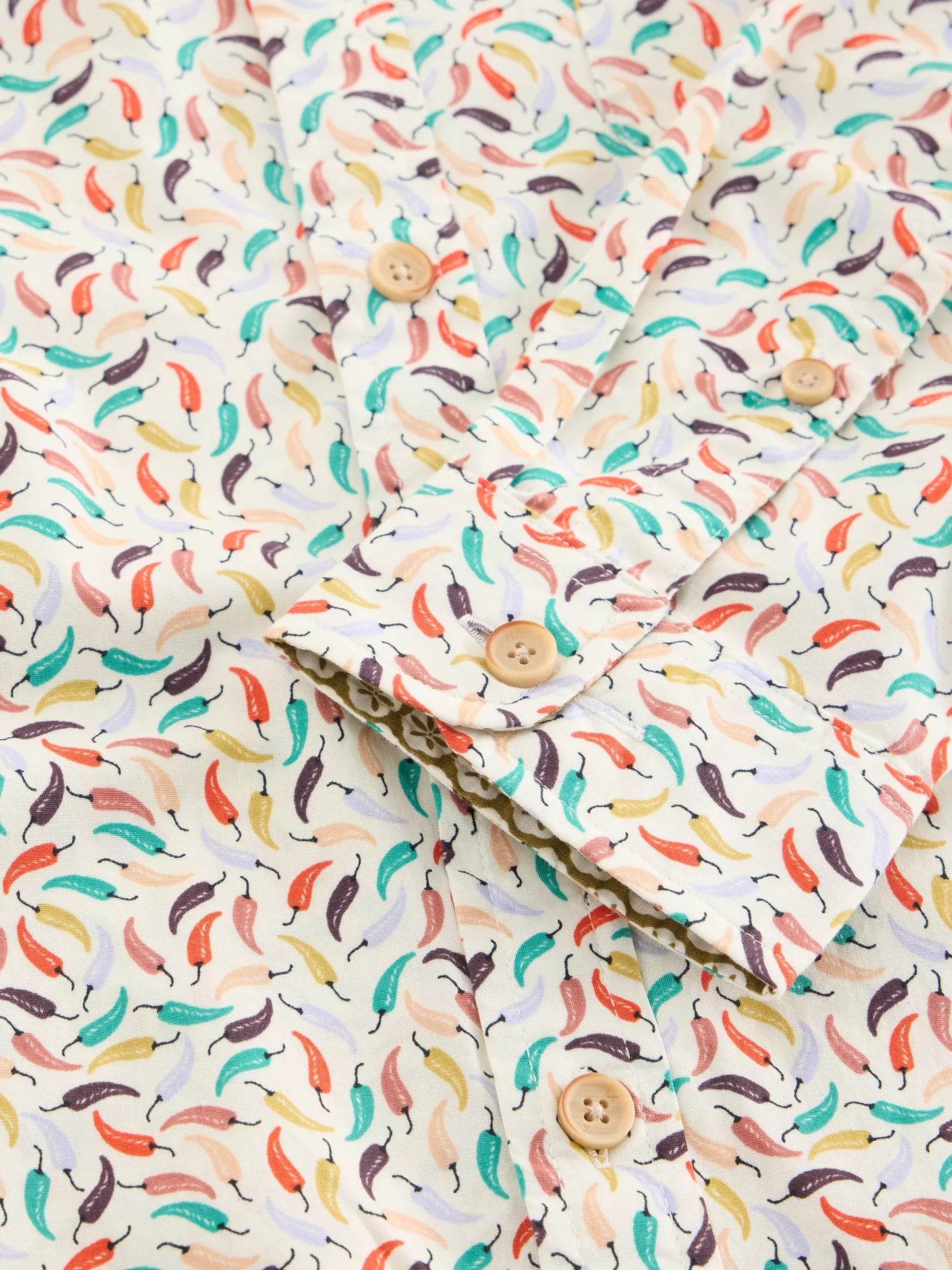 White Stuff Salcombe Chillis Printed Shirt White