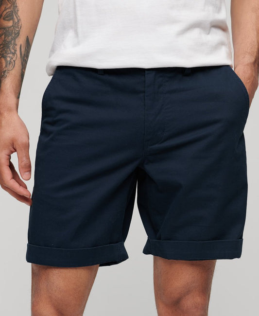 Superdry Stretch Chino Shorts Eclipse Navy Mens Shorts Superdry Clothing Shorts