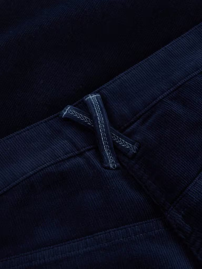 White Stuff Brooke Cord Straight Trousers Dark Navy