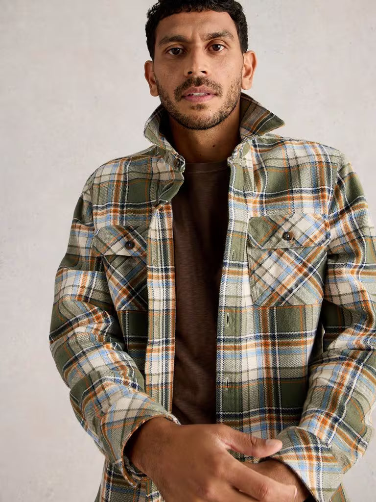 White Stuff Darwen Check Shirt Green Multi