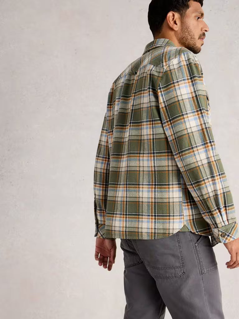 White Stuff Darwen Check Shirt Green Multi