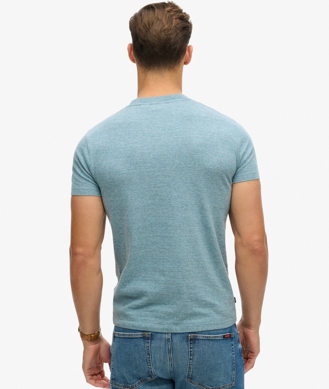 Superdry Organic Cotton Essential Logo T-Shirt Desert Sky Blue Grit