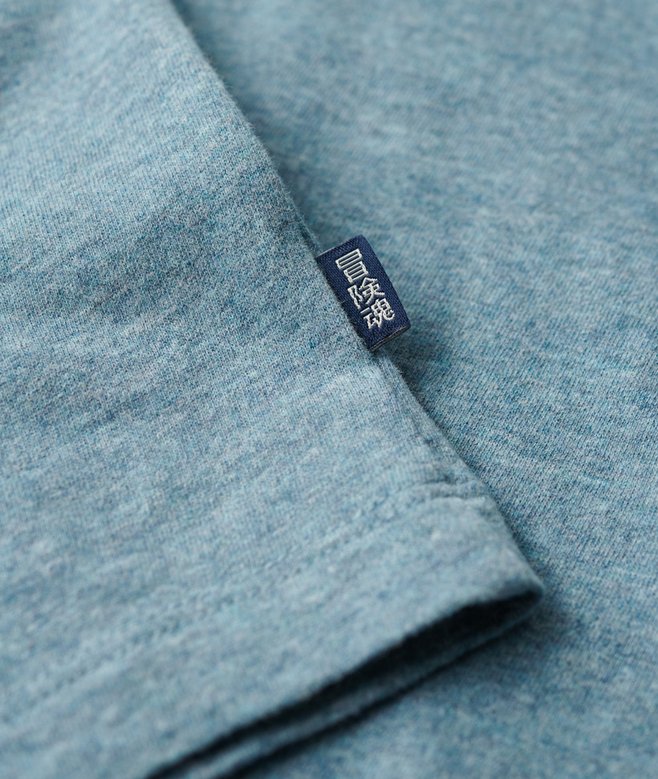 Superdry Organic Cotton Essential Logo T-Shirt Desert Sky Blue Grit
