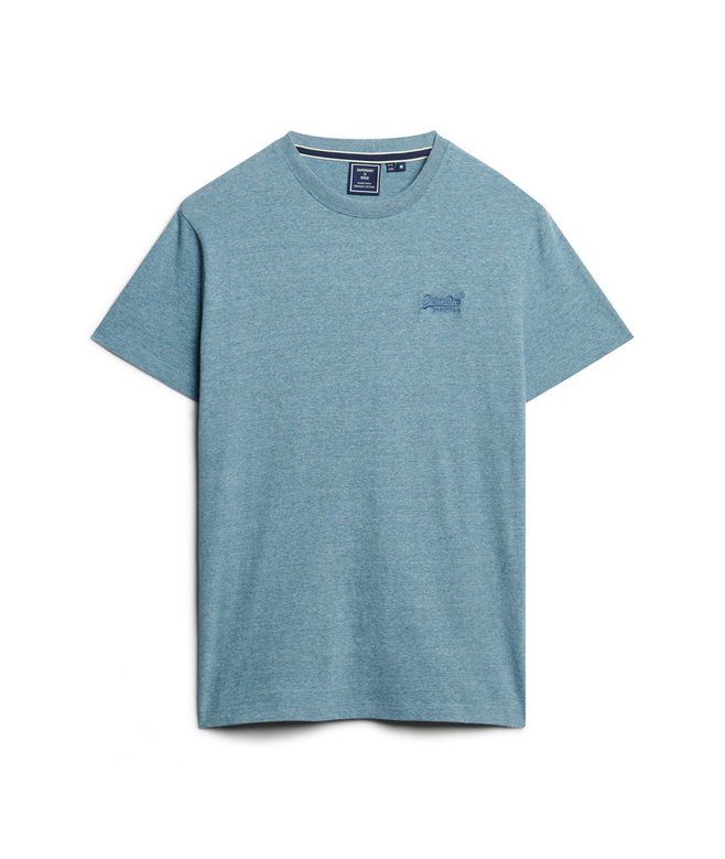 Superdry Organic Cotton Essential Logo T-Shirt Desert Sky Blue Grit