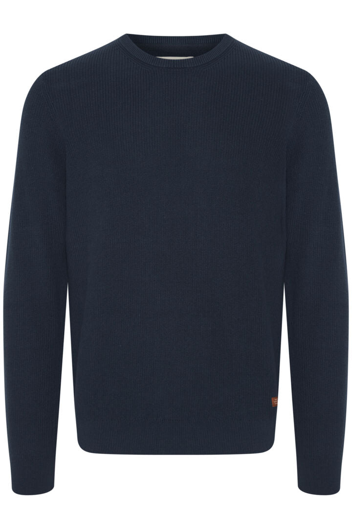 Mens Sweater Blend clothing Blend Pullover Crew Neck Dress Blue Smart Stylish Pullover from Blend
