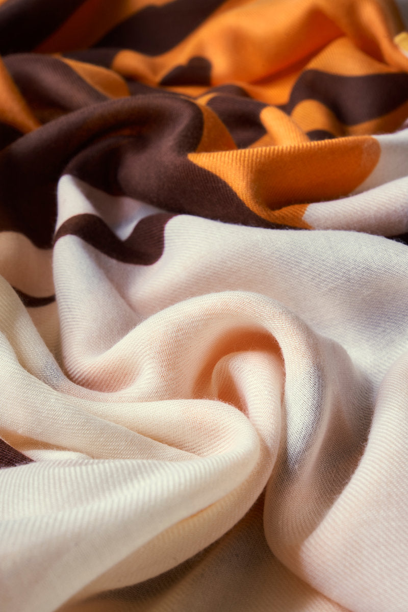Powder Printed Thrill of the Tiger Scarf