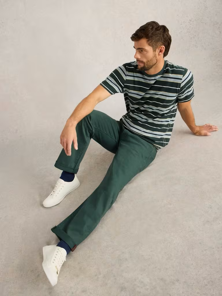 White Stuff Eastwood Garment Dye Jean Dark Green