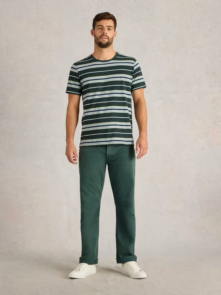 White Stuff Eastwood Garment Dye Jean Dark Green
