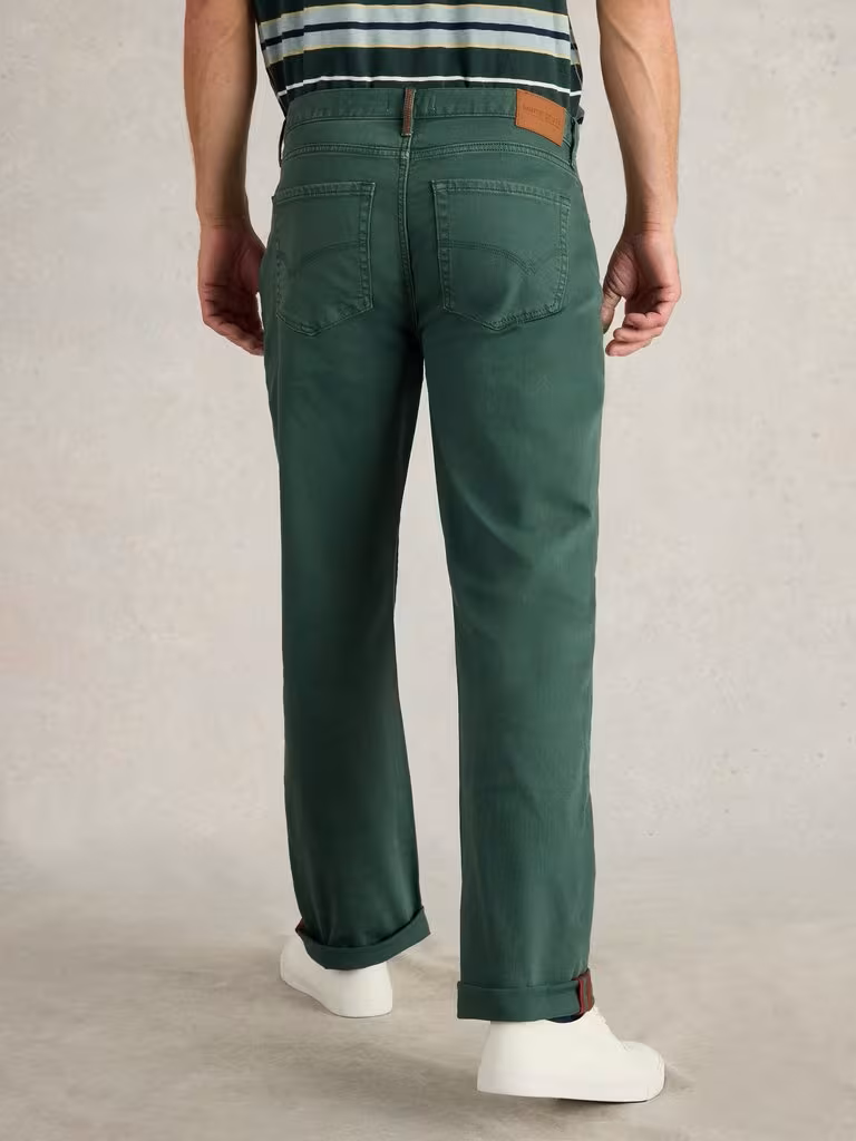 White Stuff Eastwood Garment Dye Jean Dark Green
