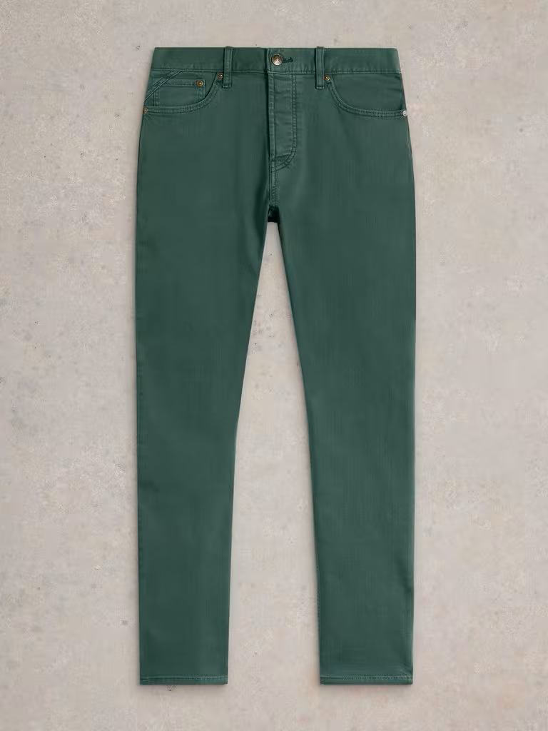 White Stuff Eastwood Garment Dye Jean Dark Green