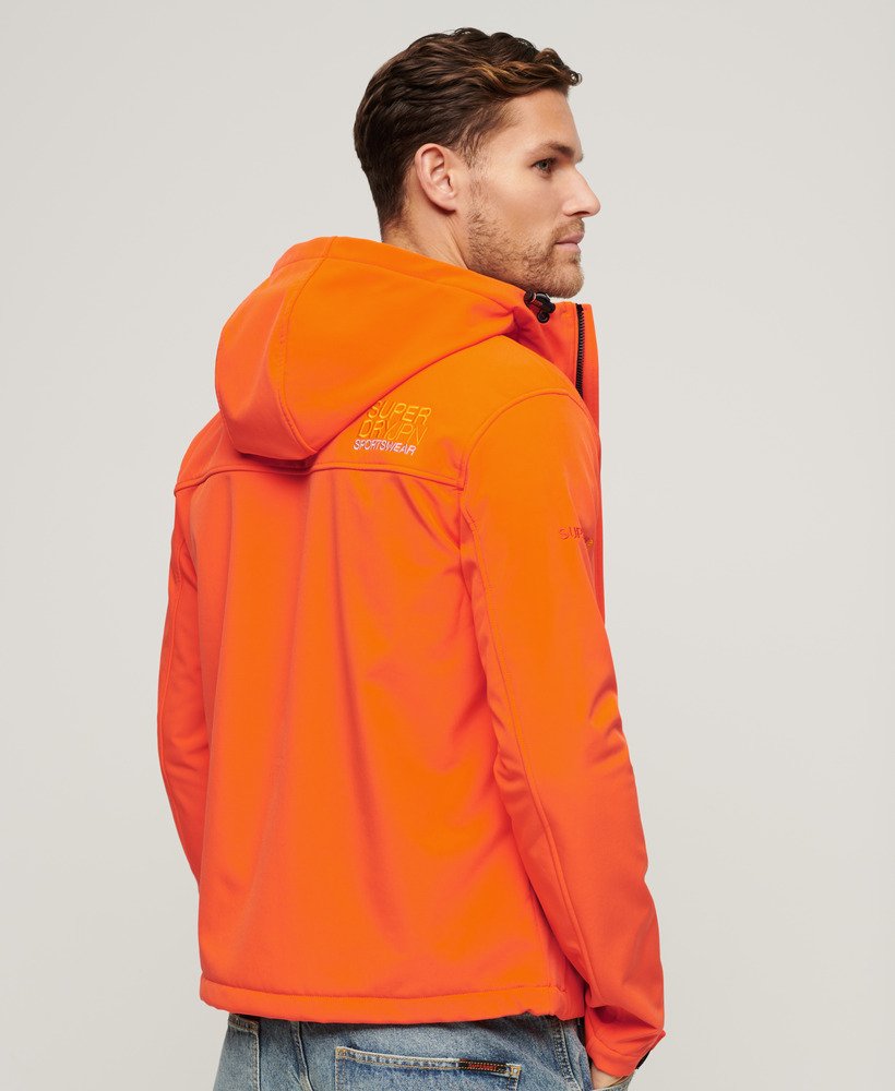 Superdry Hooded Soft Shell Trekker Jacket Flame Orange
