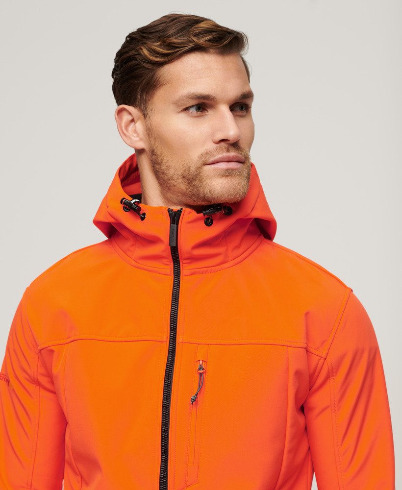 Superdry Hooded Soft Shell Trekker Jacket Flame Orange