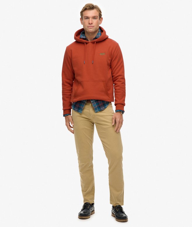 Superdry Essential Logo Hoodie Autumn Glaze Brown