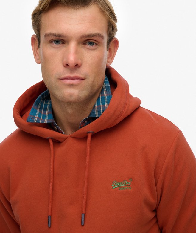 Superdry Essential Logo Hoodie Autumn Glaze Brown