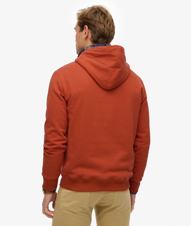 Superdry Essential Logo Hoodie Autumn Glaze Brown