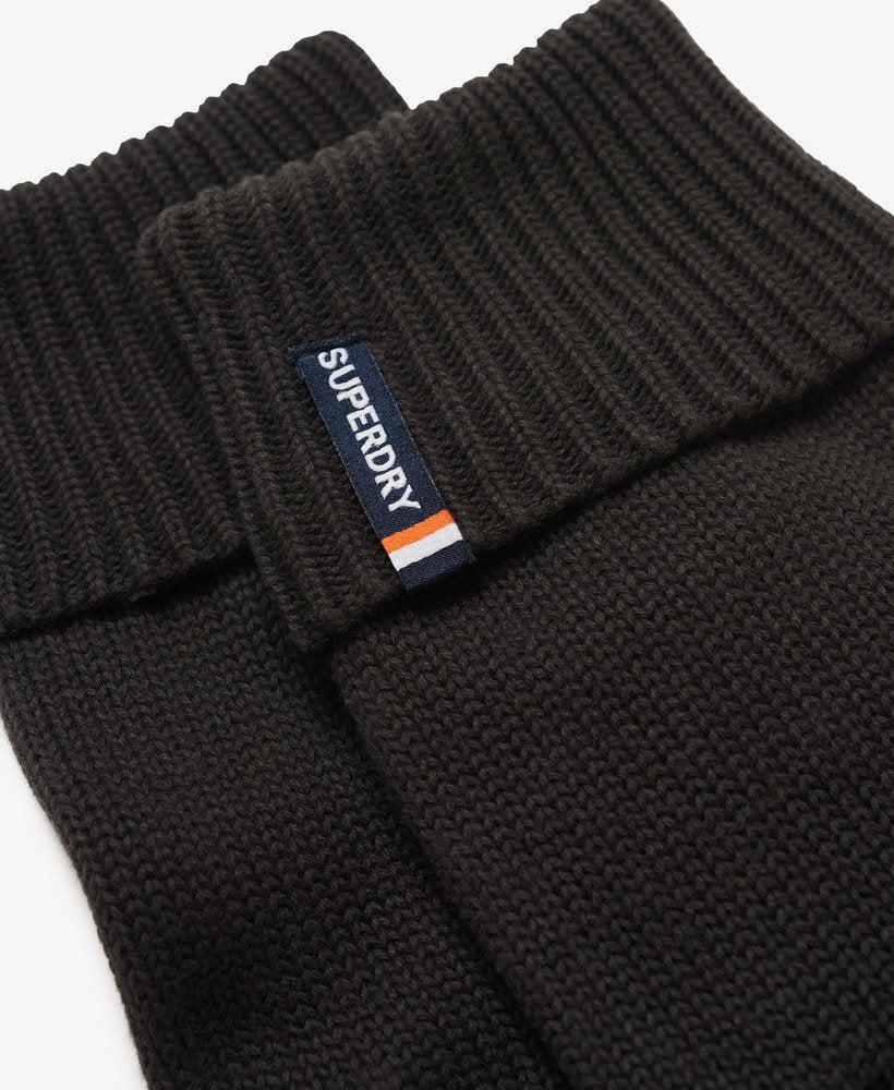 Superdry Essential Logo Knitted Gloves Black