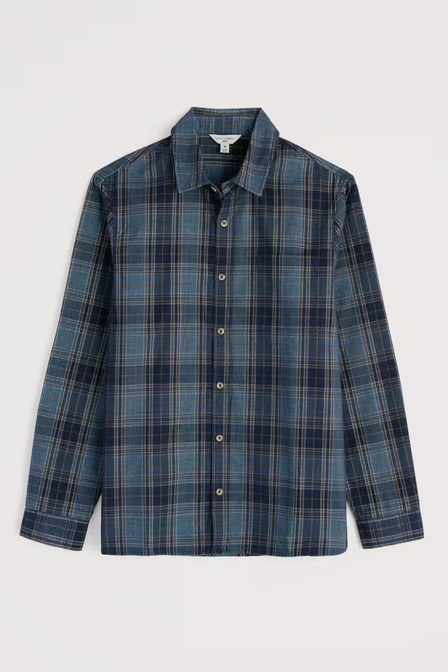 Seasalt Men's Shoreman Cord Shirt Gerens Hydrangea
