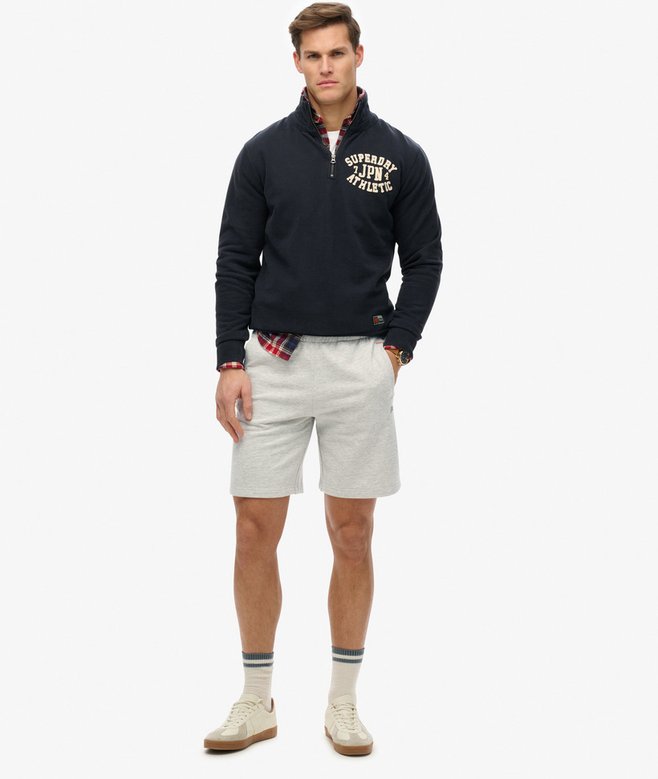 Superdry Essential Logo Jersey Shorts Varsity Grey Grindle