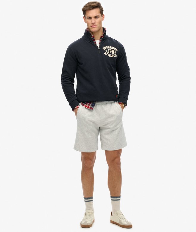 Superdry Essential Logo Jersey Shorts Varsity Grey Grindle