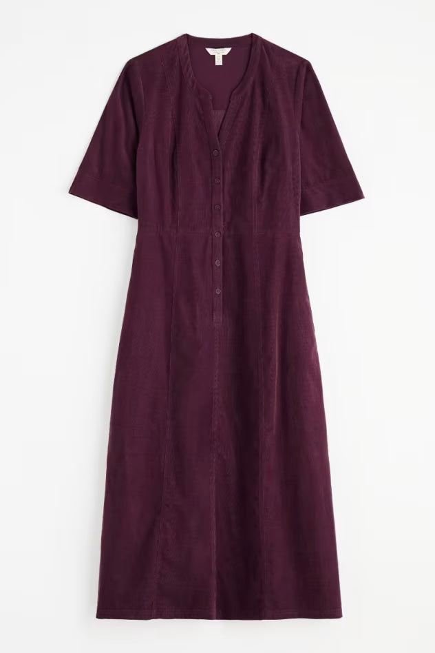 Seasalt Wightwick Midi Dress Dark Hellebore