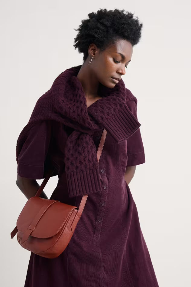 Seasalt Wightwick Midi Dress Dark Hellebore