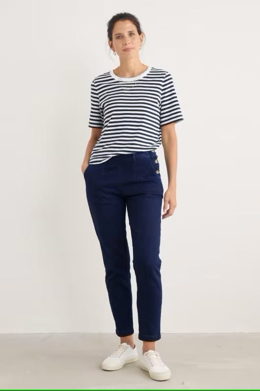Seasalt Waterdance Trousers Dark Indigo Wash