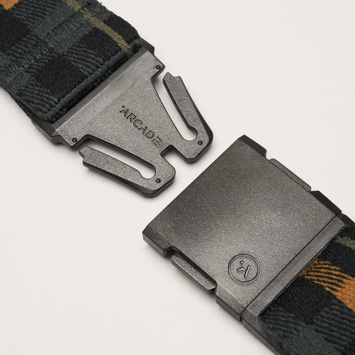 Arcade Plaid A2 Stretch Belt Jalapeno/Black