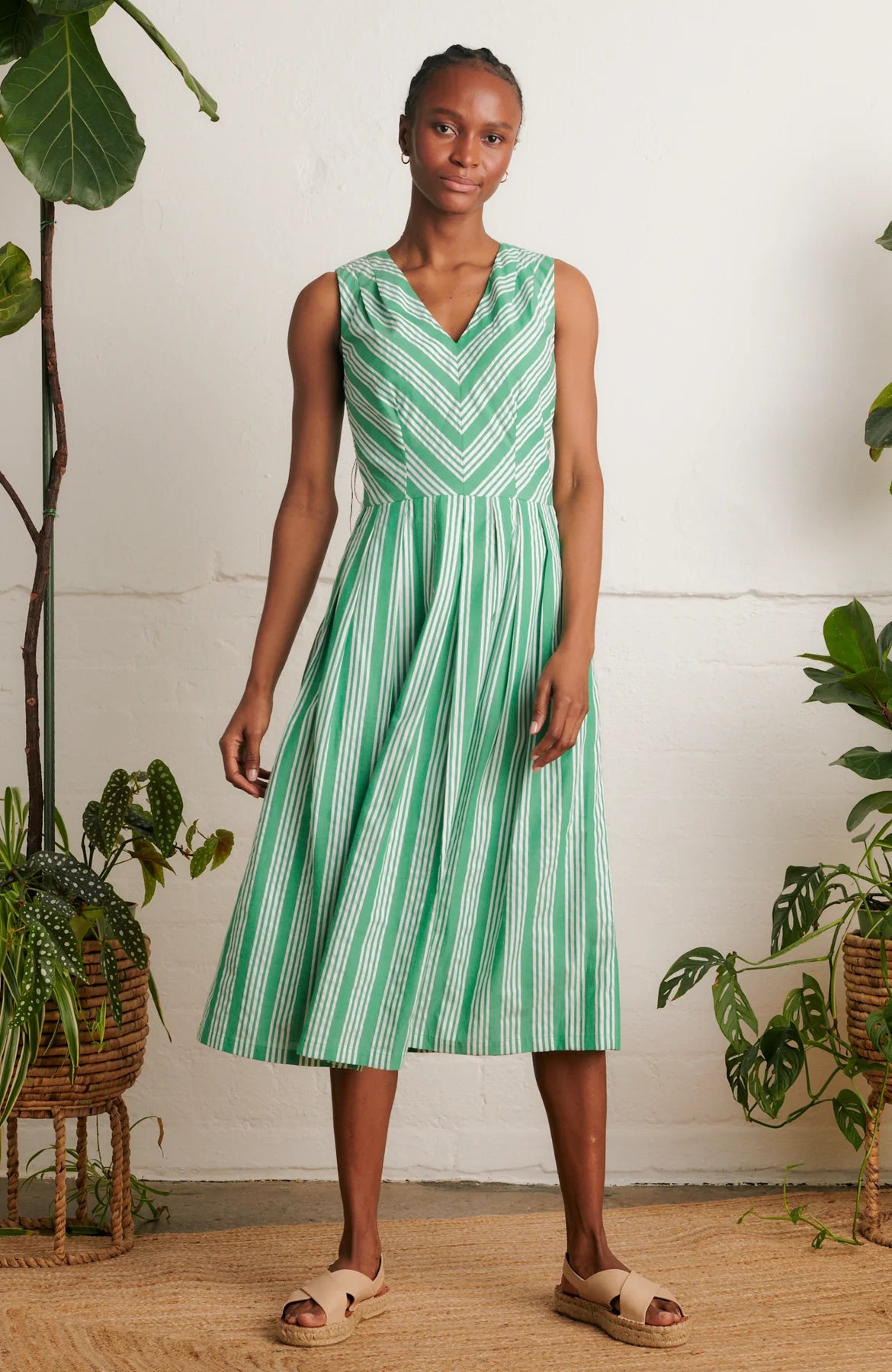 Emily and Fin Josie Beachcomber Stripe Green Dress | A Brilliant Disguise Emily and Fin Josie Beachcomber Stripe Green Dress | A Brilliant Disguise