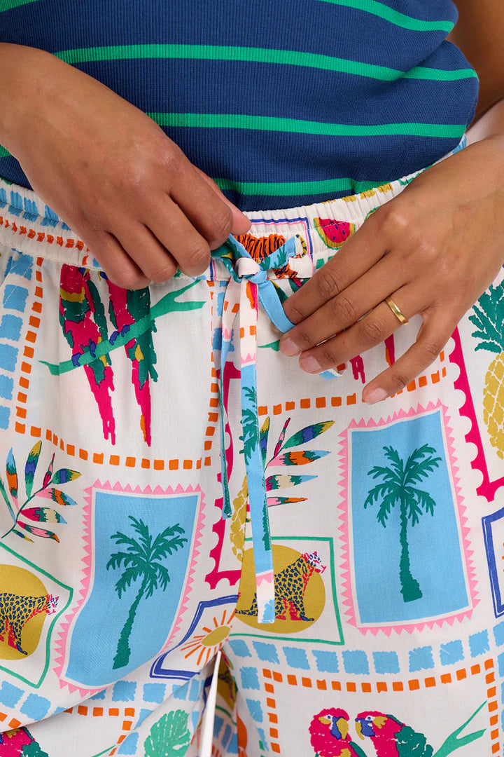 Sugarhill Brighton Patty Shorts Off-White Jungle Tile