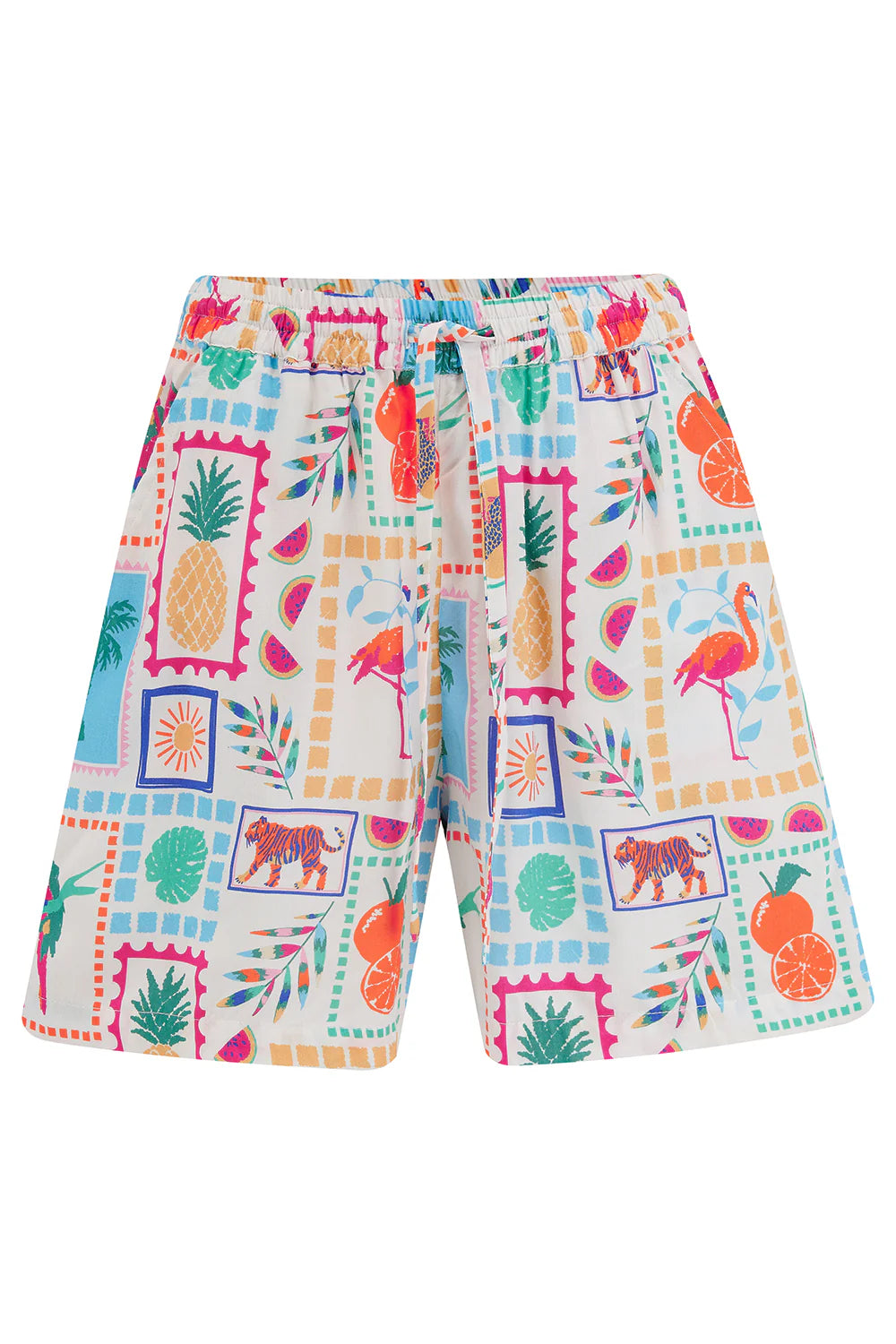 Sugarhill Brighton Patty Shorts Off-White Jungle Tile