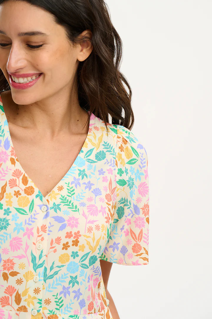 Sugarhill Brighton Kari Dress Rainbow Botanical Floral