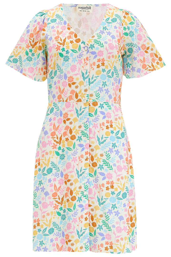 Sugarhill Brighton Kari Dress Rainbow Botanical Floral