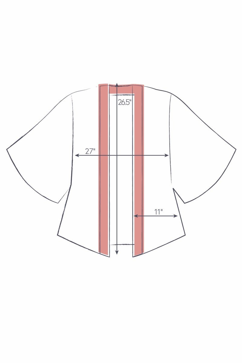 Powder Prancing Tiger Kimono Jacket