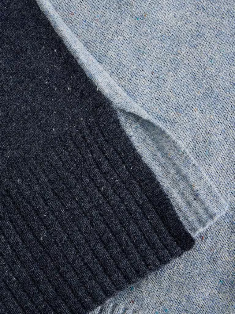 White Stuff Lily V Neck Jumper Blue